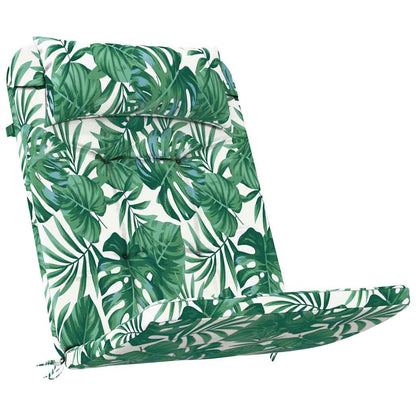 Stuhl Kissen Floral 2 pcs Grün 58 x 77 x 4.5 cm Oxford Stoff