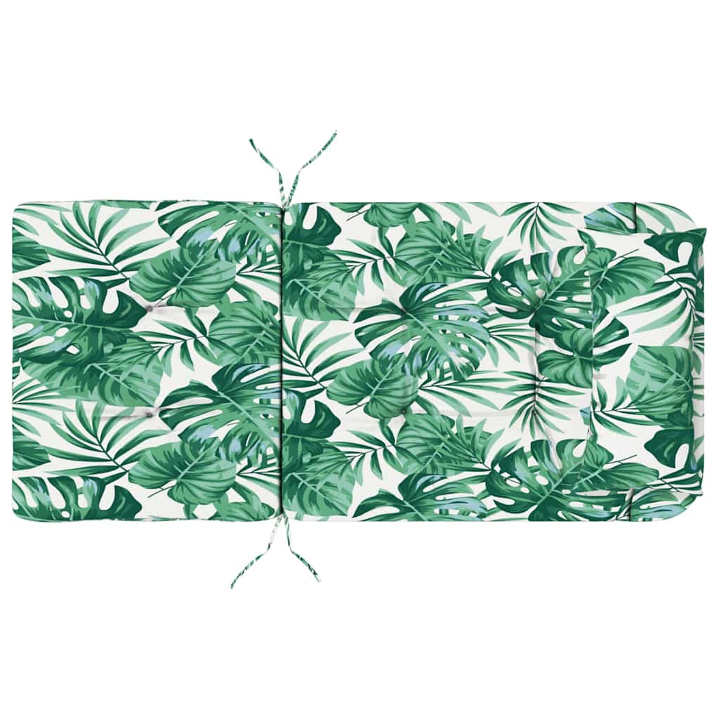 Stuhl Kissen Floral 2 pcs Grün 58 x 77 x 4.5 cm Oxford Stoff