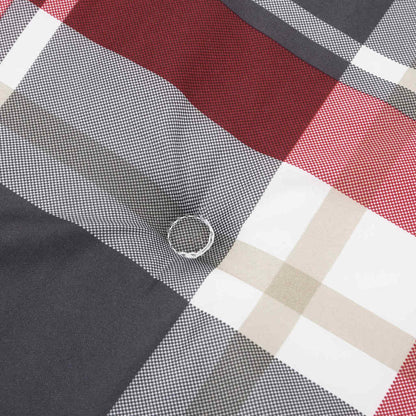 Stuhl Kissen mit Kissen 2 pcs Rotes Karomuster 58 x 77 x 4.5 cm