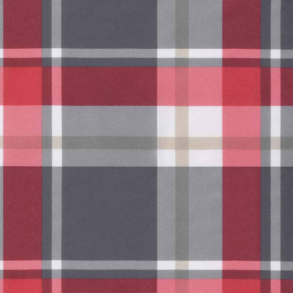 Stuhl Kissen mit Kissen 2 pcs Rotes Karomuster 58 x 77 x 4.5 cm