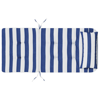 Adirondack-Auflagen 2 Stk. Blau & Weiß Gestreift Oxford-Gewebe