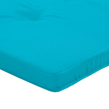 Stuhl Kissen 2 pcs Türkis 58 x 77 x 4.5 cm Oxford Stoff