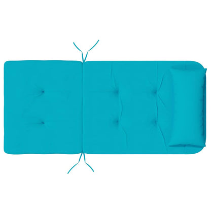Stuhl Kissen 2 pcs Türkis 58 x 77 x 4.5 cm Oxford Stoff