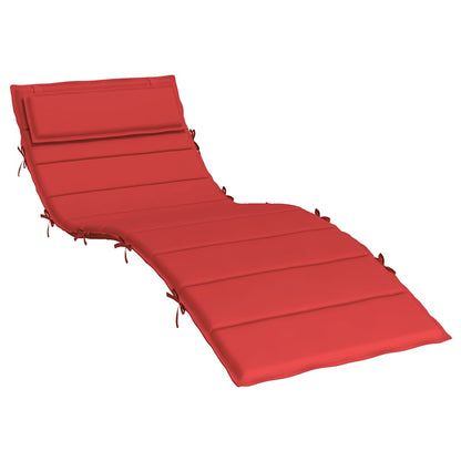 Sonnenliegen-Auflage Rot 180x60x4 cm Oxford-Gewebe