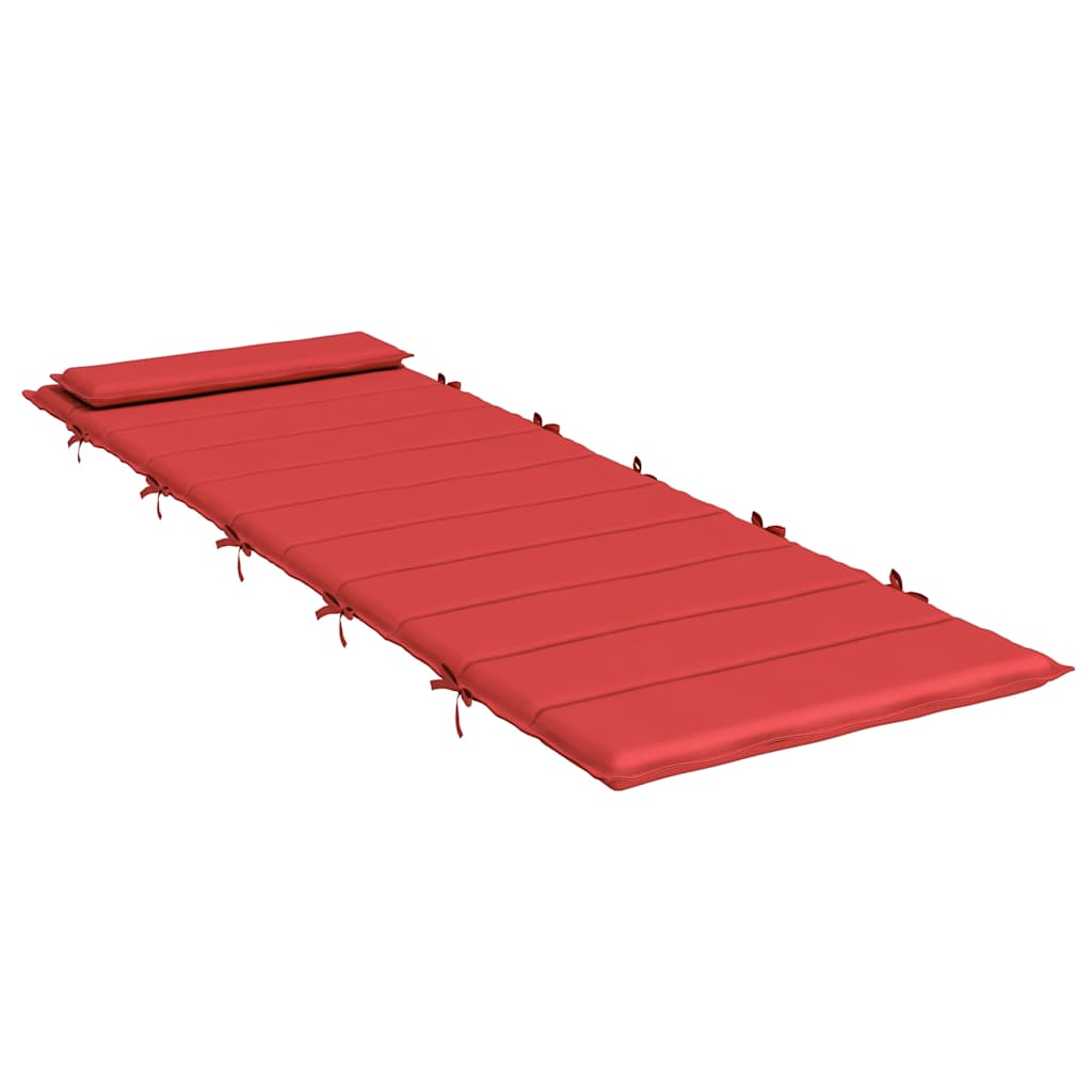 Sonnenliegen-Auflage Rot 180x60x4 cm Oxford-Gewebe