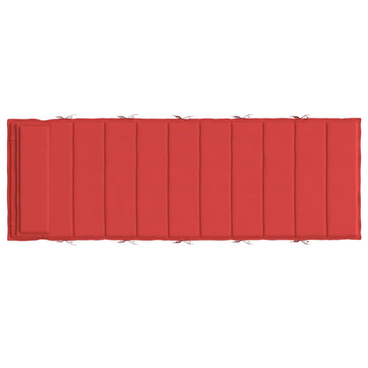 Sonnenliegen-Auflage Rot 180x60x4 cm Oxford-Gewebe