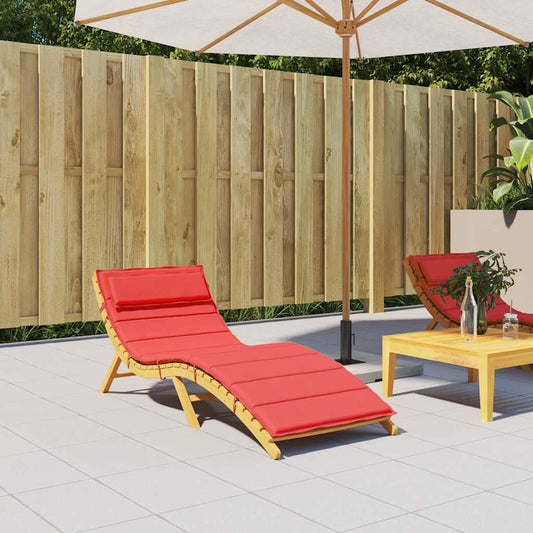 Sonnenliegen-Auflage Rot 180x60x4 cm Oxford-Gewebe