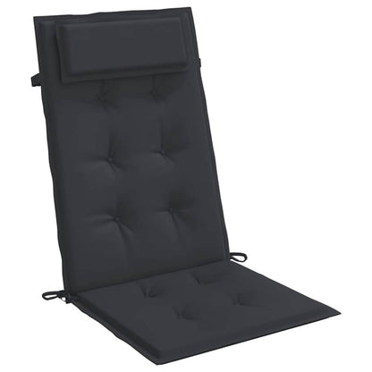Hochlehner-Auflagen 2 Stk. Schwarz Oxford-Gewebe