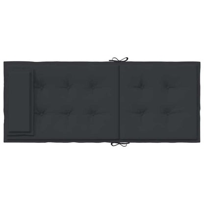 Hochlehner-Auflagen 4 Stk. Schwarz Oxford-Gewebe