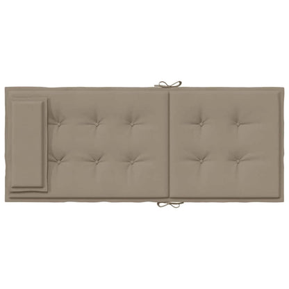 Hochlehner-Auflagen 2 Stk. Taupe Oxford-Gewebe