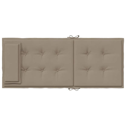 Hochlehner-Auflagen 4 Stk. Taupe Oxford-Gewebe
