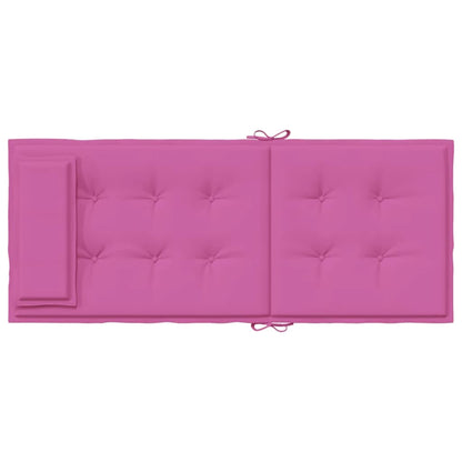 Hochlehner-Auflagen 4 Stk. Rosa Oxford-Gewebe