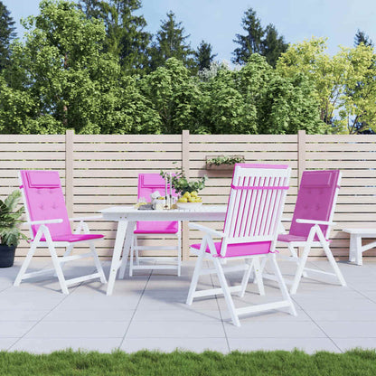 Hochlehner-Auflagen 4 Stk. Rosa Oxford-Gewebe
