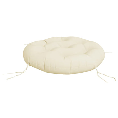 Kissen Rund Creme Ø 60 x11 cm Oxford-Gewebe