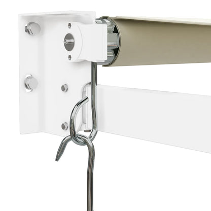 Markise Einziehbar Creme 4x3 m Stoff und Aluminium