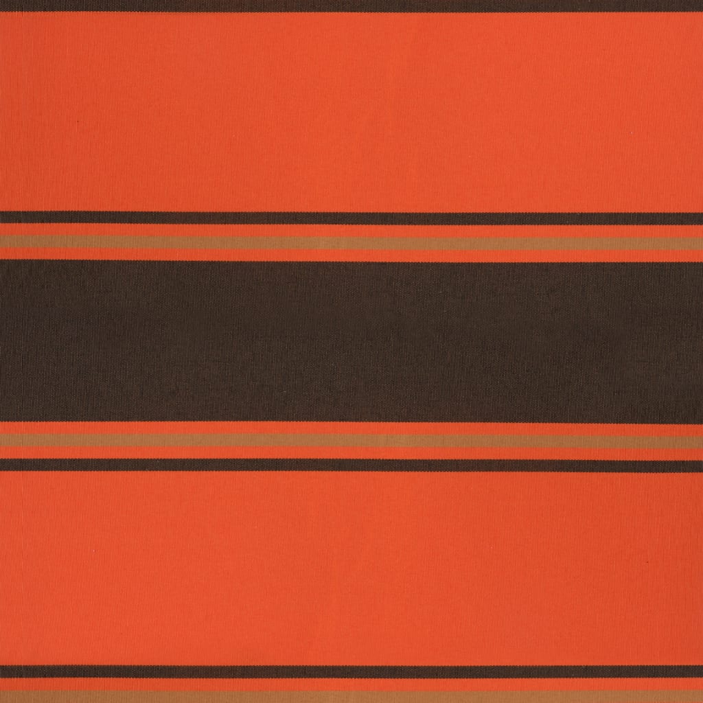 Markise Einziehbar Orange und Braun 4,5x3 m Stoff und Aluminium