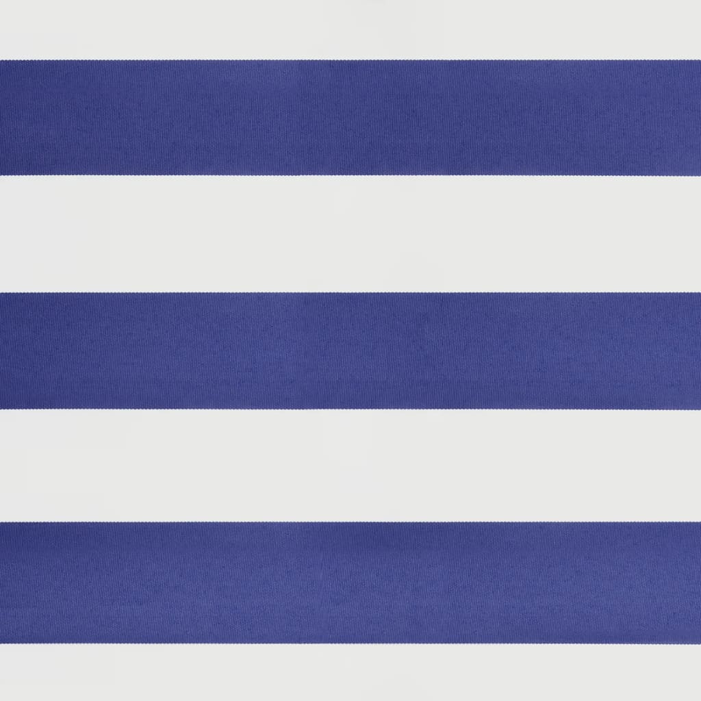 Markise Einziehbar Blau und Weiß 3x2,5 m Stoff und Aluminium