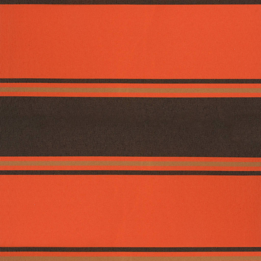 Markise Einziehbar Orange und Braun 3,5x2,5 m Stoff & Aluminium
