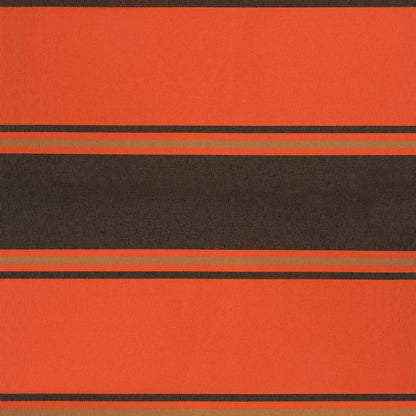 Markise Einziehbar Orange und Braun 3,5x2,5 m Stoff & Aluminium