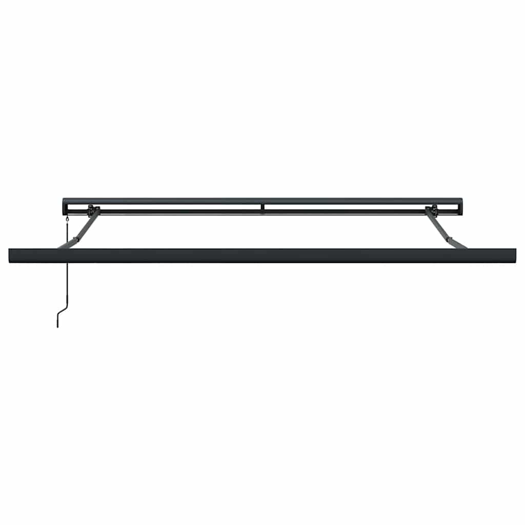 Markise Einziehbar Orange und Braun 3,5x2,5 m Stoff & Aluminium