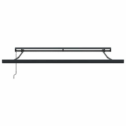 Markise Einziehbar Orange und Braun 3,5x2,5 m Stoff & Aluminium