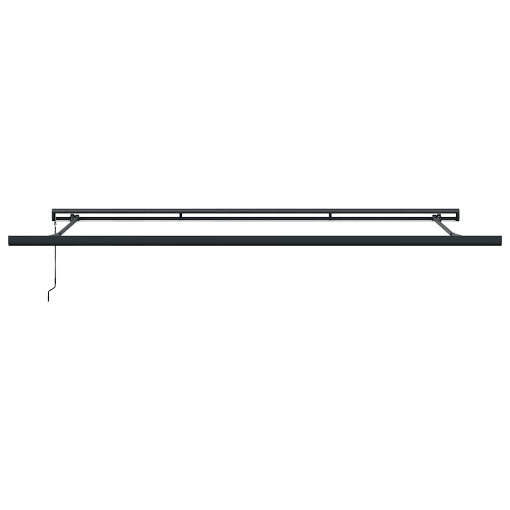 Markise Einziehbar Orange und Braun 4x3 m Stoff und Aluminium