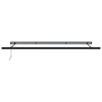 Markise Einziehbar Orange und Braun 4x3 m Stoff und Aluminium