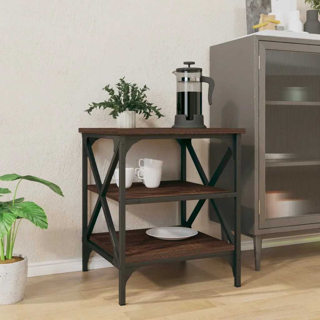 Beistelltisch Braun Eichen-Optik 40x42x50 cm Holzwerkstoff