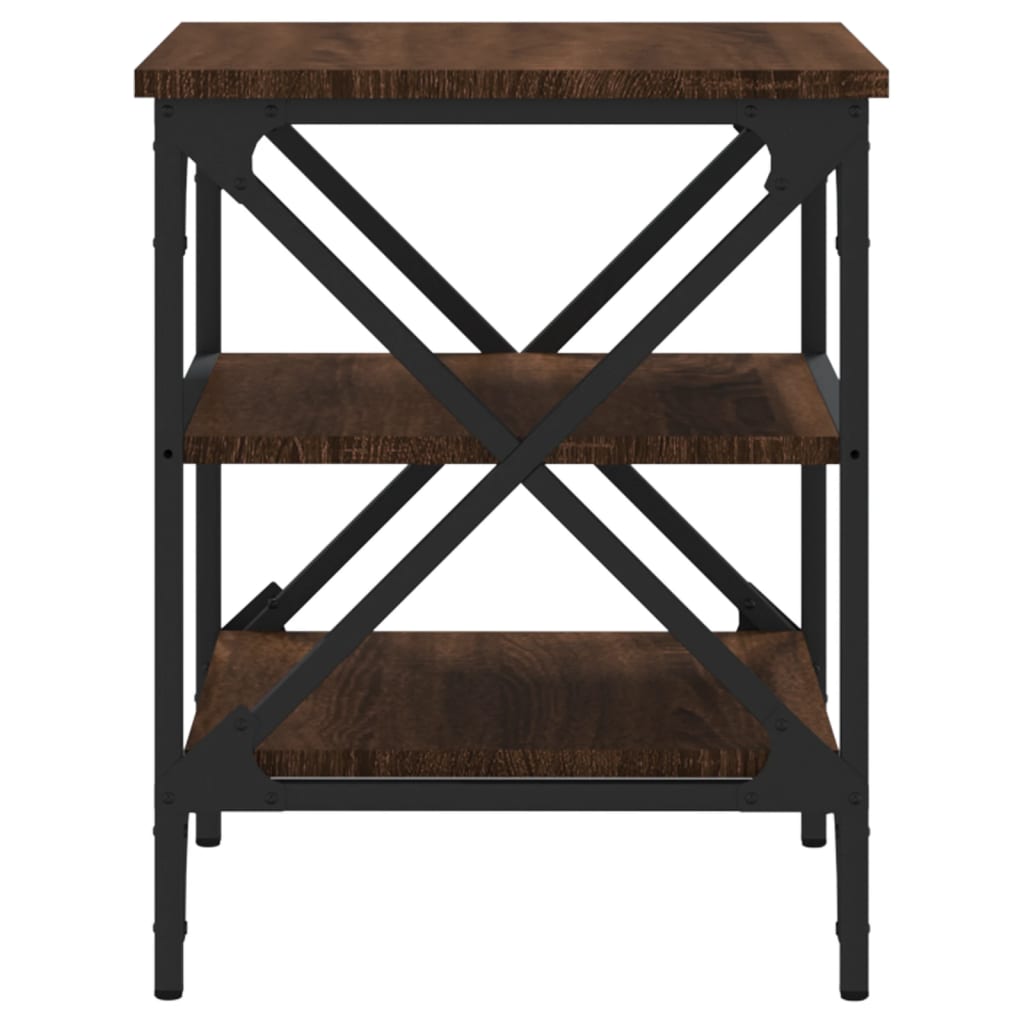 Beistelltisch Braun Eichen-Optik 40x42x50 cm Holzwerkstoff
