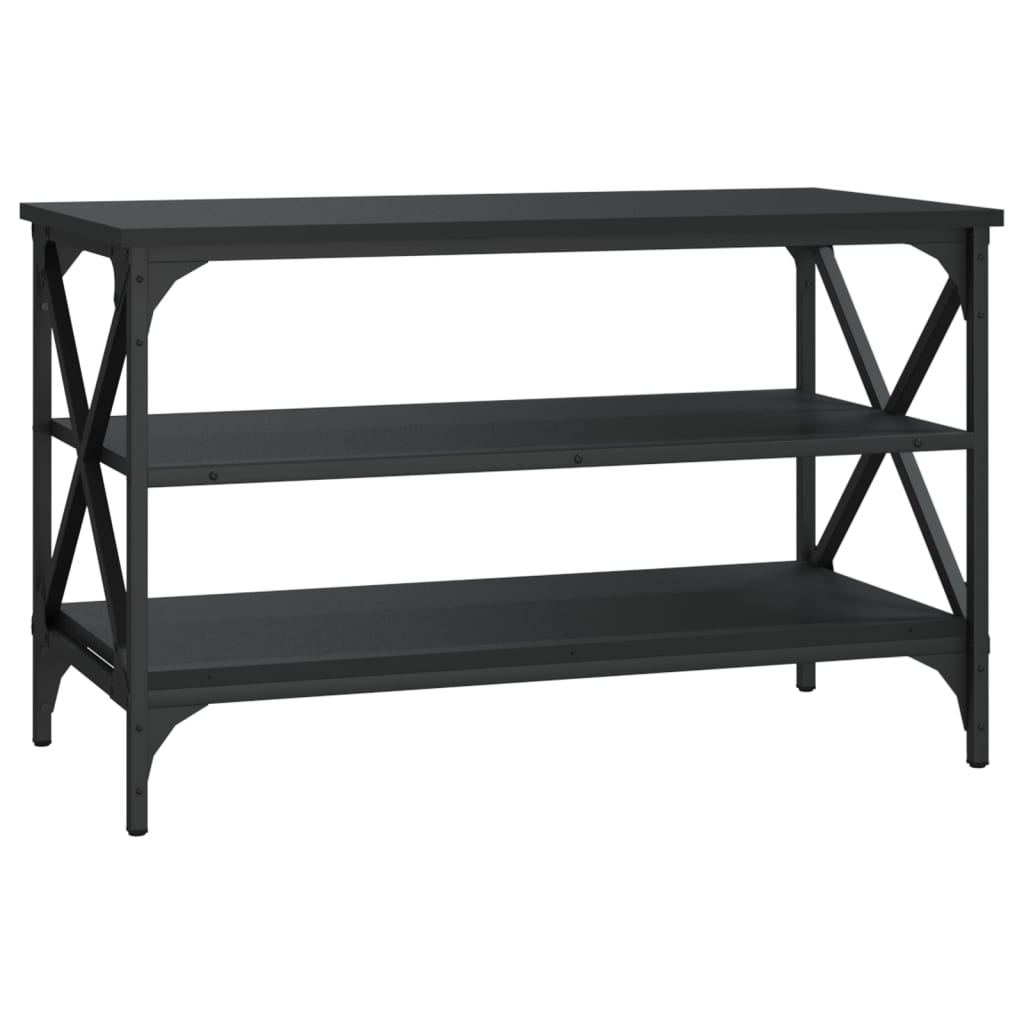 TV-Schrank Schwarz 80x40x50 cm Holzwerkstoff