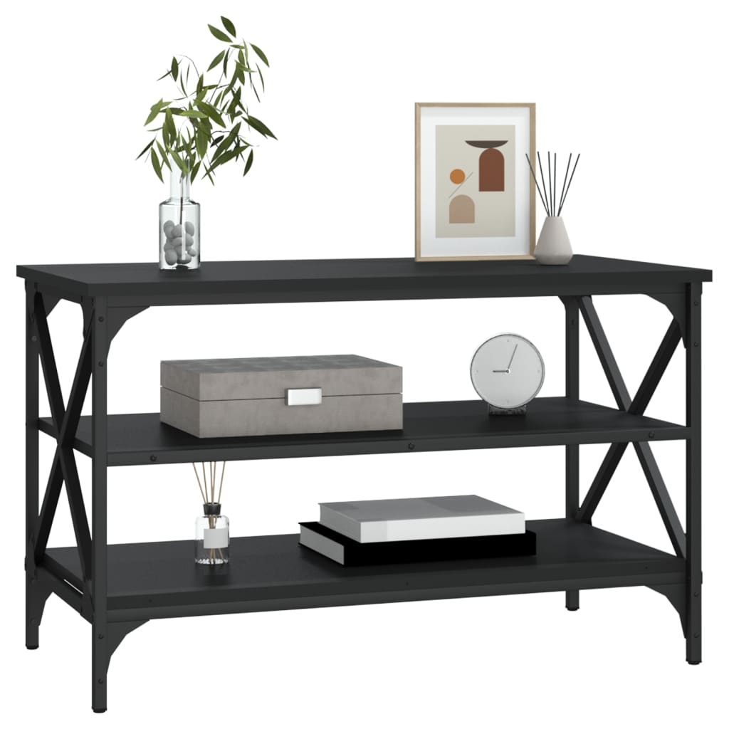 TV-Schrank Schwarz 80x40x50 cm Holzwerkstoff