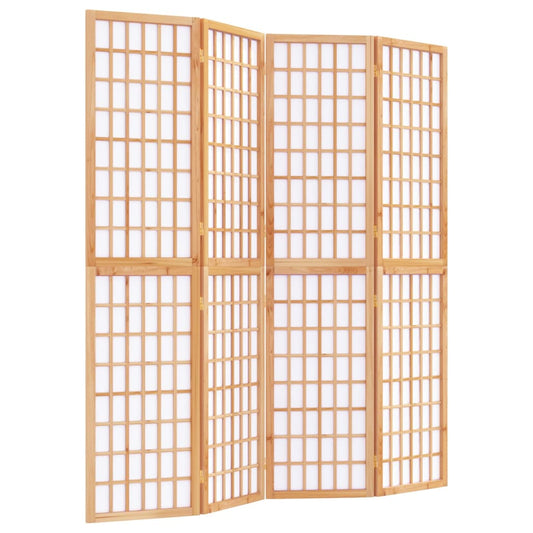 4-tlg. Paravent Japanischer Stil Faltbar 160x170 cm