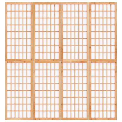 4-tlg. Paravent Japanischer Stil Faltbar 160x170 cm