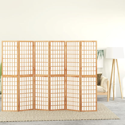 6-tlg. Paravent Japanischer Stil Faltbar 240x170 cm