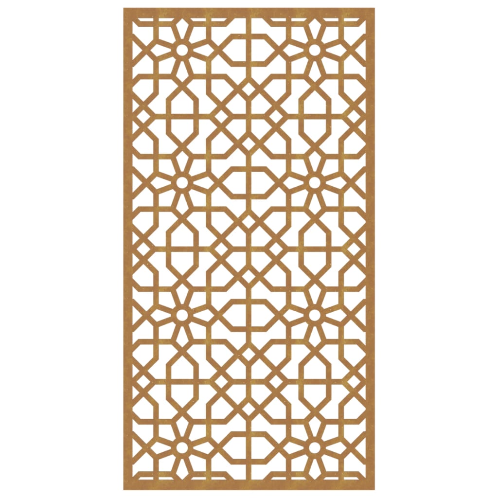 Garten-Wanddeko 105x55 cm Cortenstahl Maurisches Design