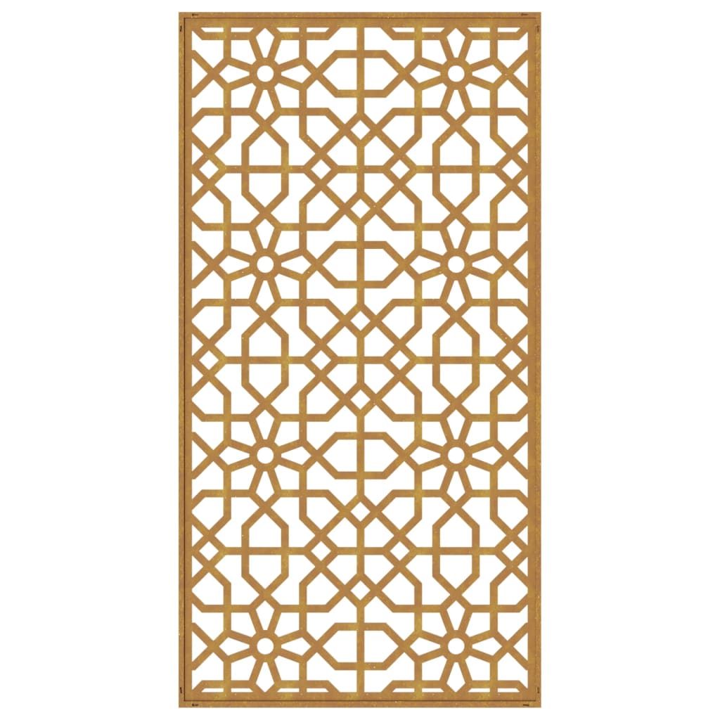 Garten-Wanddeko 105x55 cm Cortenstahl Maurisches Design