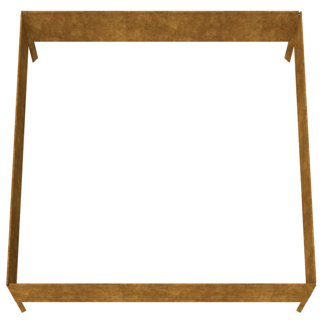 Hochbeet 100x100x41 cm Cortenstahl