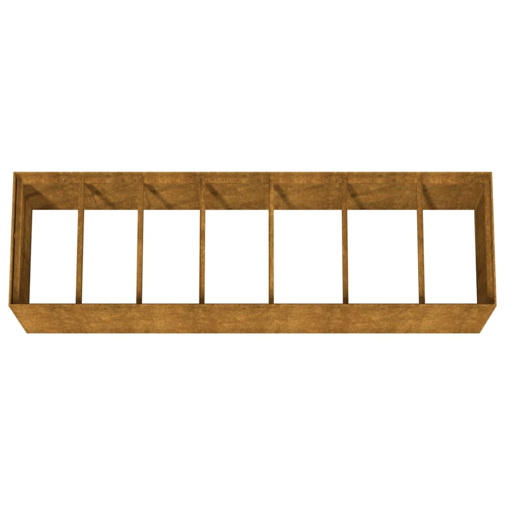 Hochbeet 280x80x80 cm Cortenstahl