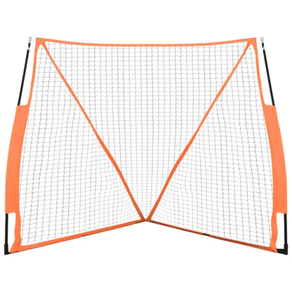 Baseball-Netz Tragbar Orange Schwarz 183x182x183 cm Stahl