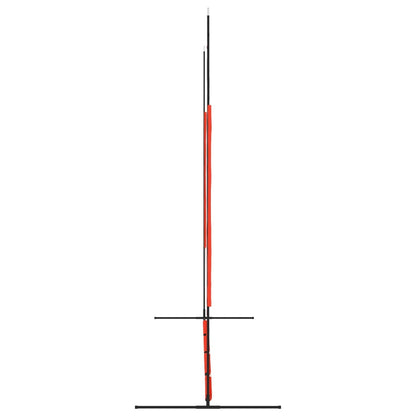 Baseball-Netz Tragbar Rot Schwarz 369x107x271cm Stahl Polyester