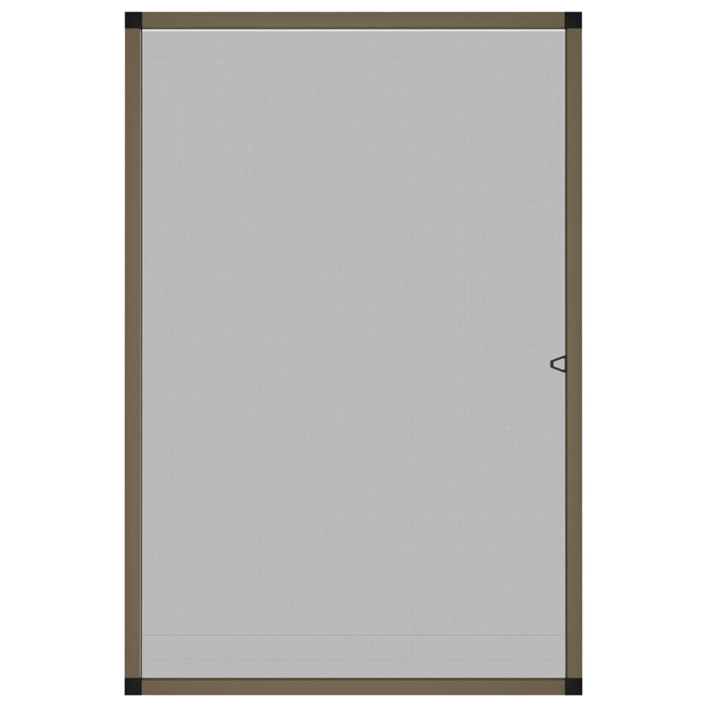 Insektenschutz für Fenster Braun 90x120 cm