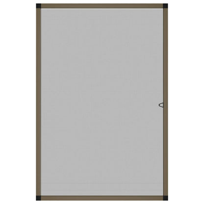 Insektenschutz für Fenster Braun 90x120 cm