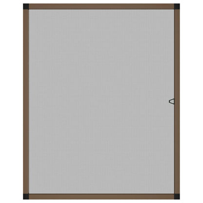 Insektenschutz für Fenster Braun 100x120 cm
