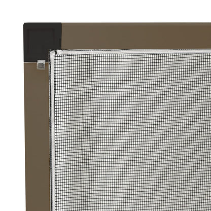 Insektenschutz für Fenster Braun 100x120 cm
