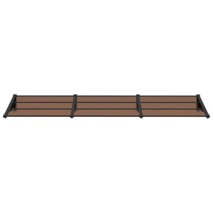 Türvordach Schwarz 297,5x90 cm Polycarbonat