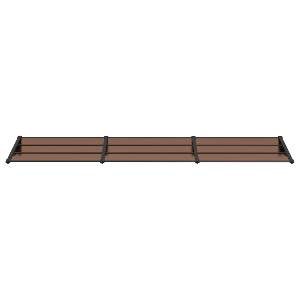 Türvordach Schwarz 358,5x90 cm Polycarbonat