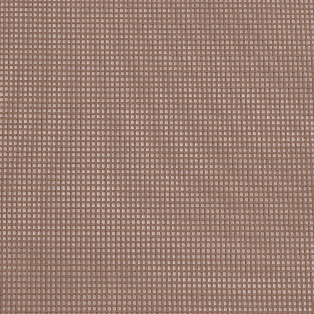 Strandstühle 2 Stk. Braun Textilene & Pulverbeschichteter Stahl