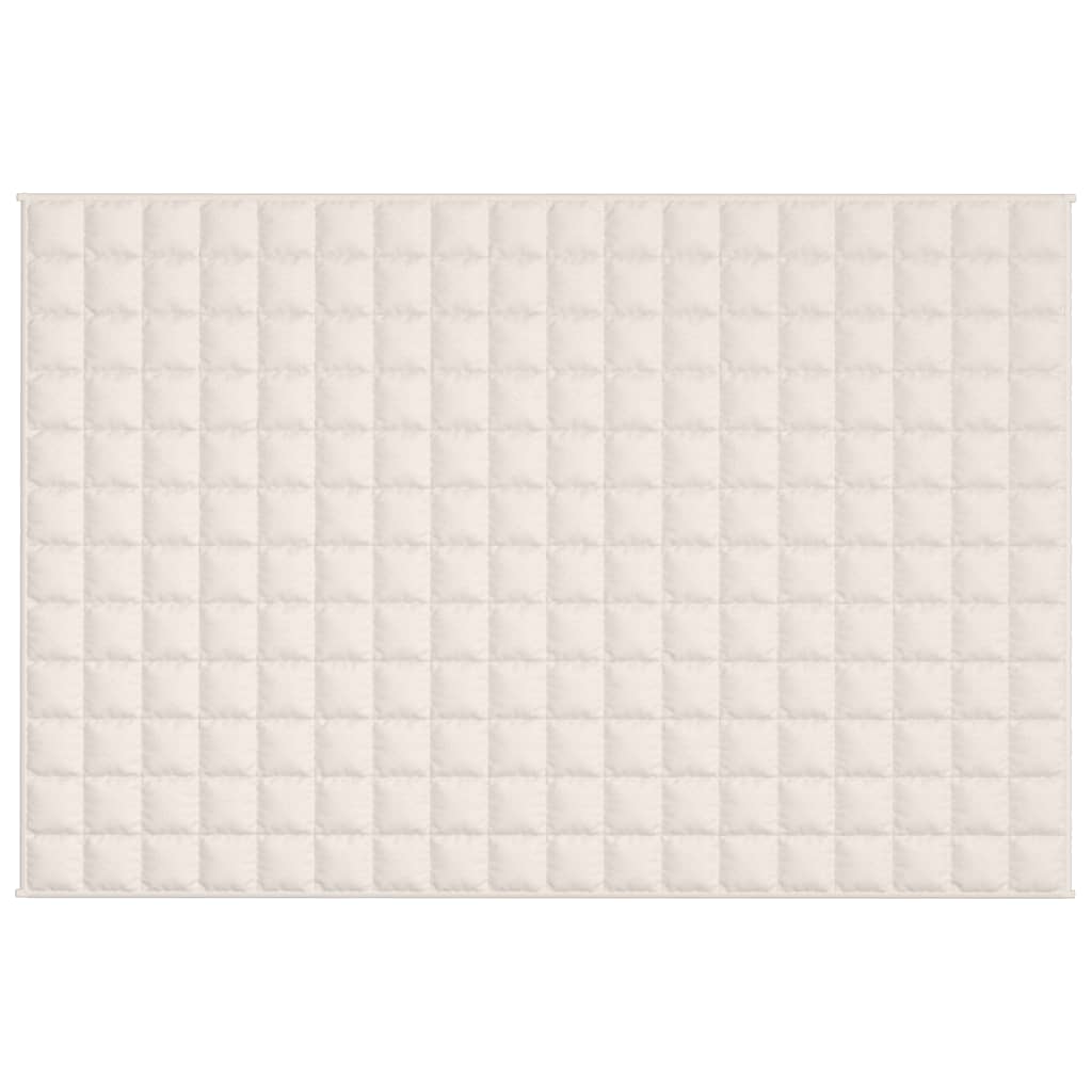 Gewichtsdecke Hellcreme 122x183 cm 9 kg Stoff
