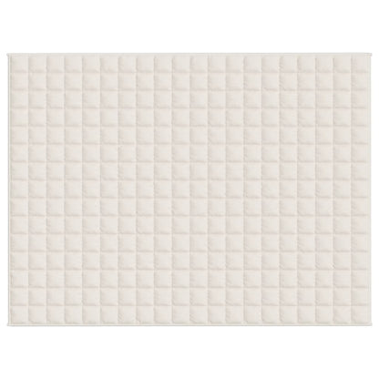 Gewichtsdecke Hellcreme 152x203 cm 11 kg Stoff