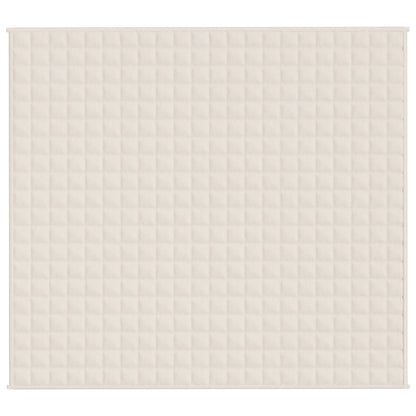 Gewichtsdecke Hellcreme 200x230 cm 9 kg Stoff